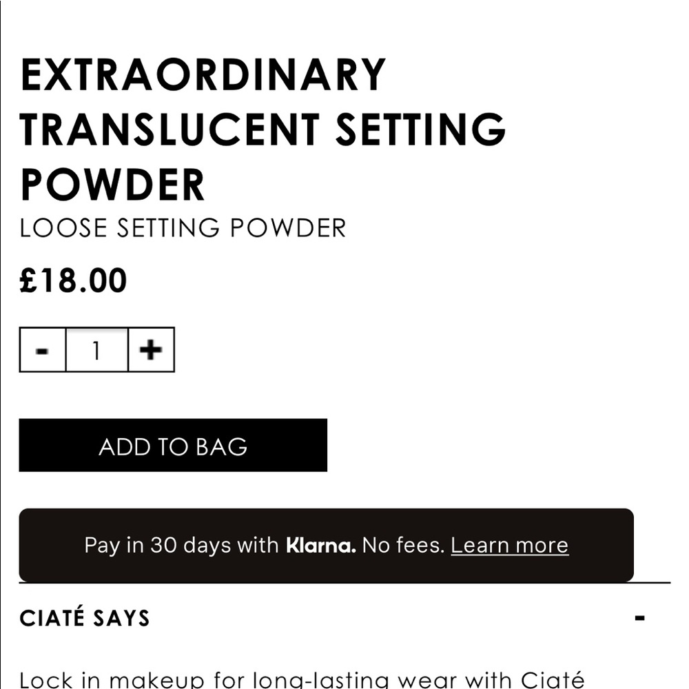 Ciaté Extraordinary Translucent Setting Powder - Picture 2 of 8